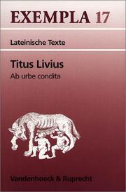 Cover of: Ab urbe condita. by Titus Livius