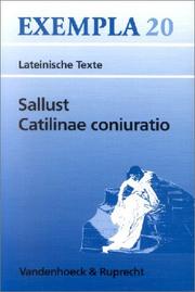 Cover of: Catilinae coniuratio. by Sallust, Hans-Joachim Glücklich