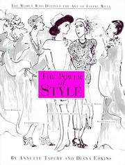 Cover of: The power of style: the women who defined the art of living well