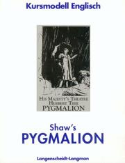 Cover of: Shaw's Pygmalion. Kursmodell Englisch.
