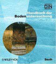 Cover of: Handbuch Der Bodenuntersuchung Band by Hans-Peter Blume, Berthold Deller, Reimar Leschber, Andreas Paetz, Sybille Schmidt, Berndt-Michael Wilke