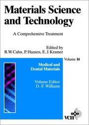 Cover of: Materials Science and Technology: A Comprehensive Treatment, Vol. 14, Medical and Dental Materials