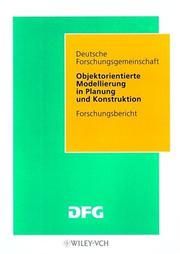 Cover of: Dfg - Objektorient Modellier in Planung Und Konstruktion
