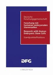 Cover of: Forschung Mit Humanen Stammzellen /Research With Human Embryonic Stem Cells Standpunkte/Positions