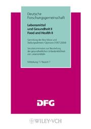 Cover of: Lebensmittel Und Gesundheit II/Food and Health II