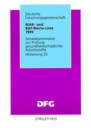 Cover of: Mak-Und Bat-Werte-Liste 1999