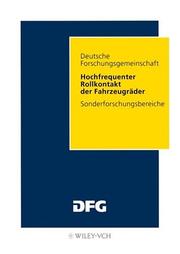 Cover of: Hochfrequenter Rollkontakt Der Fahrzeugrader - Sonderforschingsbereiche by F. Bohm