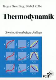Cover of: Thermodynamik | J Gmehling