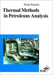 Cover of: Thermal Methods in Petroleum Analysis