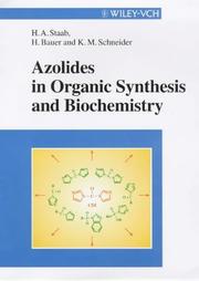 Cover of: Azolides in Organic Synthesis and Biochemistry