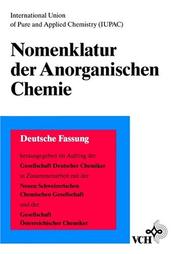 Cover of: Nomenklatur Der Anorganischen Chemie (So | VCH