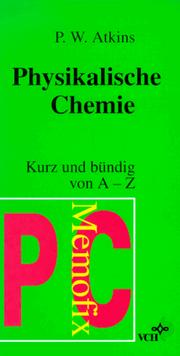 Cover of: Memofix Physikalische Chemie Kurz Und Buendig Von A-Z