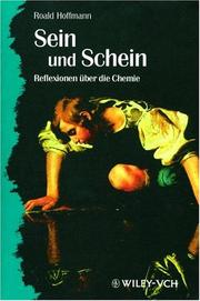 Cover of: Sein Und Schein - Reflexionen Uber Die Chemie | Roald Hoffmann