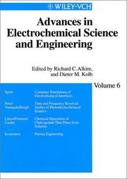Cover of: Volume 6, Advances in Electrochemical Science and Engineering