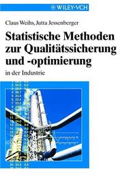 Cover of: Statistishe Methoden Zur Qualitatssicherung Und Optimierung in Der Industrie by Claus Weihs, Jutta Jessenberger