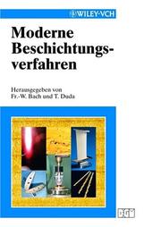 Cover of: Moderne Beschichtungsverfahren