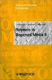 Cover of: Macromolecular Symposia 151 by C.S. Kniep, I. Meisel, S. Spiegel