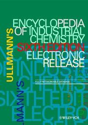 Cover of: Ullmann's Encyclopedia of Industrial Chemistry Electronic Release, 2000 Electronic Release