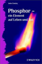 Cover of: Phosphor - Ein Element Auf Leben Und Tod