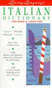 Cover of: Living Italian, Revised (dictionary) (Living Language)