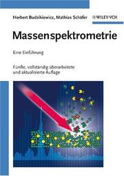 Cover of: Massenspektrometrie