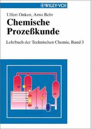 Front cover of Chemische Prozesskunde by U Onken