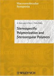Cover of: Stereospecific Polymerization and Stereoregular Polymers: Macromolecular Symposia 213 (Macromolecular Symposia)