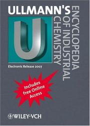 Cover of: Ullmann's Encyclopedia of Industrial Chemistry by Wiley-VCH