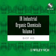 Cover of: IR Industrial Organic Chemicals Volume 1