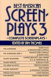 Cover of: Best American Screenplays 3: Complete Screenplays (Best American Screenplays)
