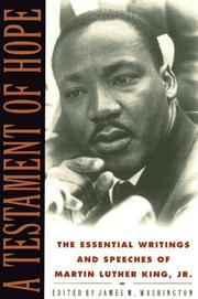 Cover of: A Testament of Hope by Martin Luther King, Sr.