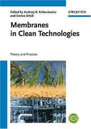 Cover of: Membranes in Clean Technologies: Theory and Practice