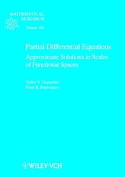 Cover of: Partial Differential Equations: Approximate Solutions in Scales of Functional Spaces (Mathematical Research, Bd. 108.)