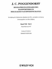 Cover of: Biographisch-Literarisches Handworterbuch Der Exakten Naturwissenschaften by Johann Christian Poggendorff