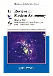 Cover of: Reviews in Modern Astronomy: Vol. 15: JENAM 2001: Astronomy with Large Telescopes from Ground and Space (Reviews in Modern Astronomy)