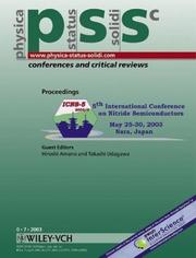 Cover of: Proceedings of the 5th International Conference on Nitride Semiconductors (ICNS 5)