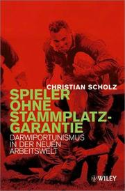 Cover of: Spieler Ohne Stammplatzgarantie by Christian Scholz