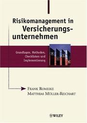 Cover of: Risikomanagement in Versicherungsunternehmen