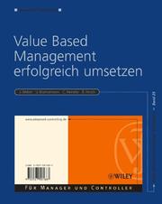 Cover of: Value Based Management Erfolgreich Umsetzen