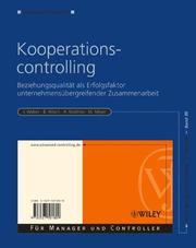 Cover of: Kooperationscontrolling by Jurgen Weber, Bernhard Hirsch, Alexandra Matthes, Matthias Meyer