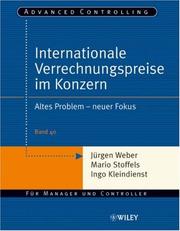 Cover of: Internationale Verrechnungspreise Im Konzern