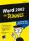 Cover of: Word 2002 Fur Dummies