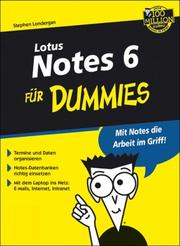 Cover of: Lotus Notes 6 Fur Dummies by Stephen Londergan, Pat Freeland