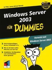 Cover of: Windows Server 2003 Für Dummies by Ed Tittel, James Michael Stewart