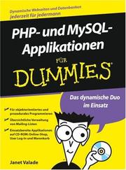 Cover of: Applikationen Mit PHP Und MySQL Für Dummies