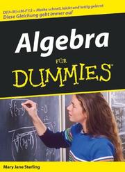 Cover of: Algebra Fur Dummies | Mary Jane Sterling