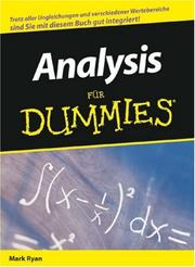 Cover of: Analysis Für Dummies