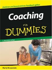 Cover of: Coaching Fur Dummies by Marty Brounstein