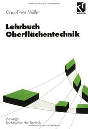Cover of: Lehrbuch Oberflächentechnik.