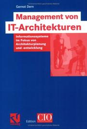 Cover of: Management von IT-Architekturen.